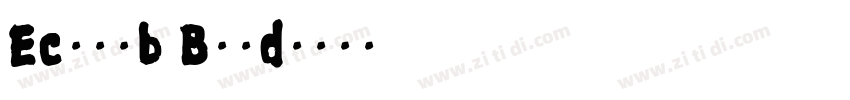 Ecomob Bold字体转换